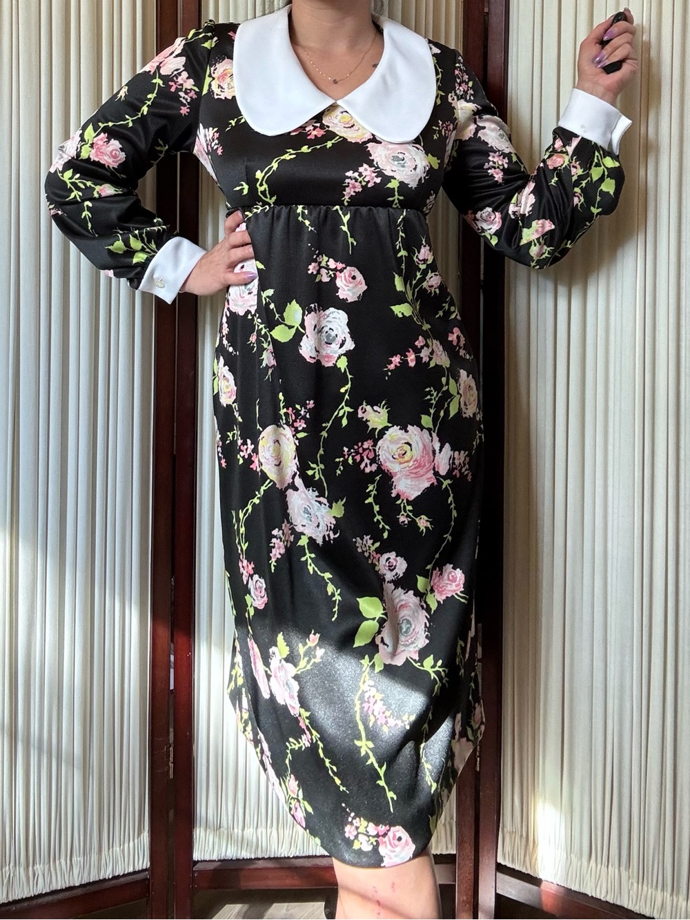 1970s Vintage Prairie Dress